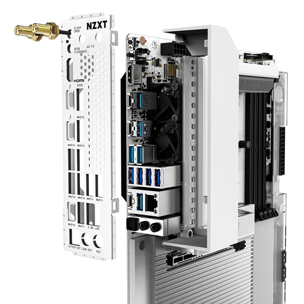 ホワイトサーフボード NZXT N9 Z890 ATXゲーミングWI-FI 7 マザーボード ホワイト｜N9