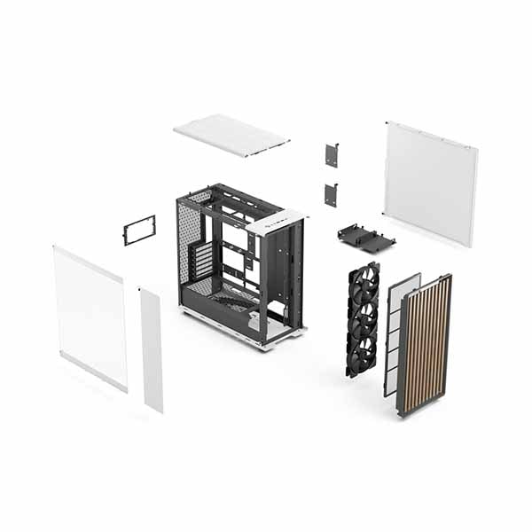 PCケース(自作PC用) Fractal Design North Chalk White TG North — ATX Mid-Tower PC Case