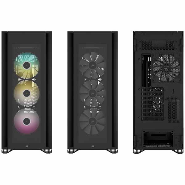 CORSAIR iCUE 7000X RGB フルタワー ATX PC ケース iCUE 7000X RGB Tempered Glass Full-Tower ATX PC Case — Black