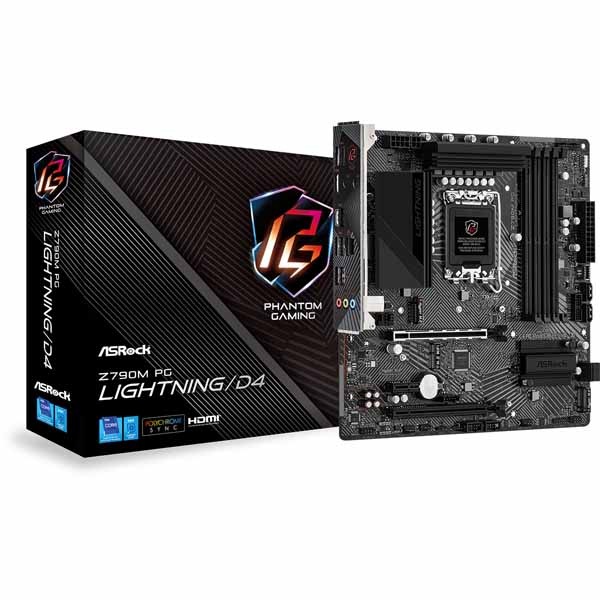 ASRock Z790M PG Lightning/D4 13th Gen & 12th Gen Intel Core 
