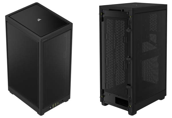 Corsair製　Mini-ITX PC ケース 2000D Airflow CC-9011244-WW　ブラック 2000D AIRFLOW Mini-ITX PC Case - Black