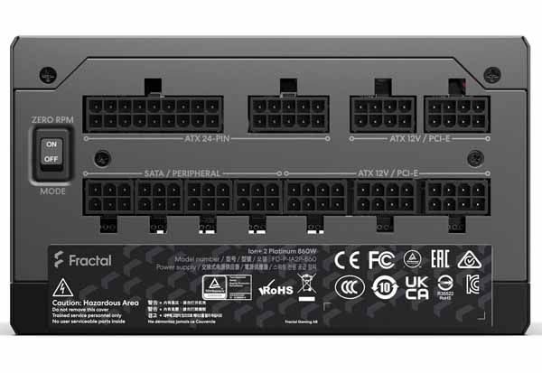 Fractal Design Ion+ 2 Platinum 660W 電源ユニット｜FD-P-IA2P-660