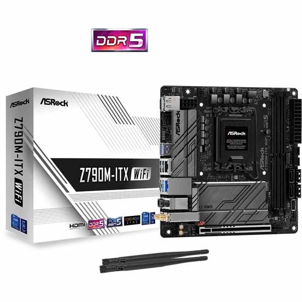 CPU + mini-itxマザーボード + メモリ + M.2 ssd セット ASRock Z790M-ITX WiFi 13th Gen & 12th Gen Intel Core