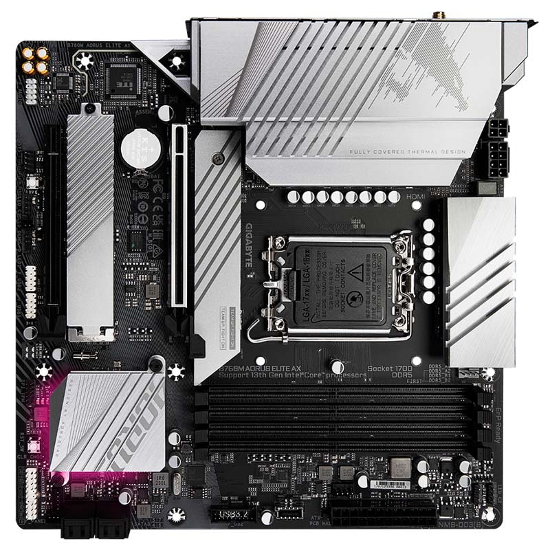 GIGABYTE B760M AORUS ELITE AX 第13 & 12世代 Intel Core