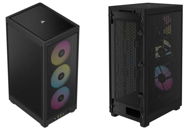 CORSAIR 2000D Airflow Mini-ITXケース ファン付き 2000D RGB AIRFLOW Mini-ITX PC Case - Black