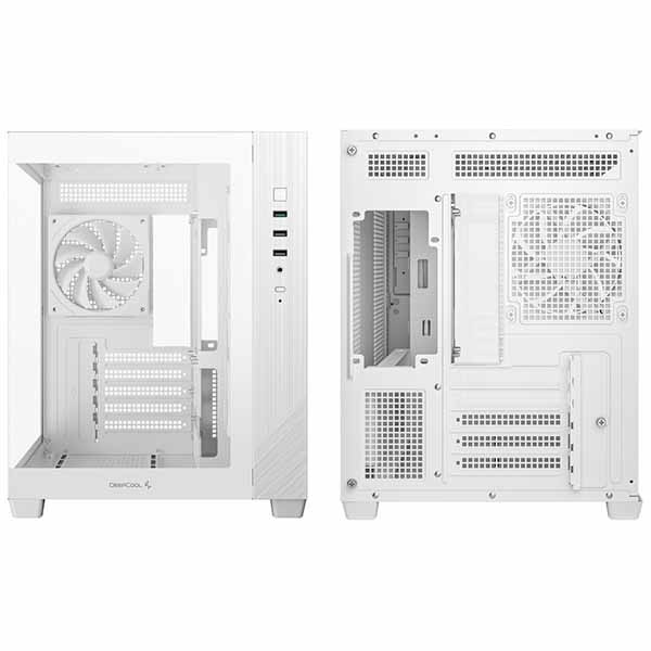 Deepcool CG330 3F WH フルビューM-ATXケース ホワイト｜R-CG330