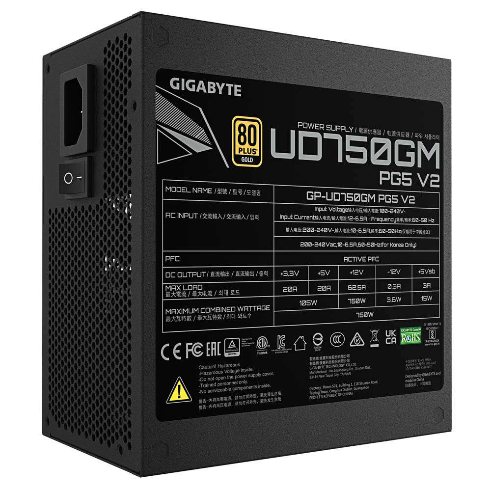 GIGABYTE UD750GM PG5 V2 ATX規格電源ユニット｜GP-UD750GM PG5