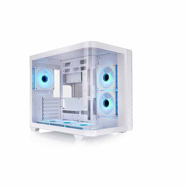 Thermaltake PCケース ミドルタワー ホワイト キーボード付き