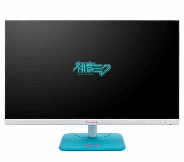 新品ViewSonic VA2456-MIKU 初音ミクコラボモニター23.8型 初音ミクとコラボレーションをした、23.8型IPS液晶ディスプレイ