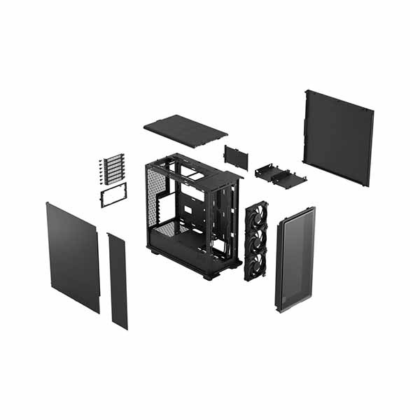 Fractal Design Epoch Black Solid ミドルタワー型PCケース スチール