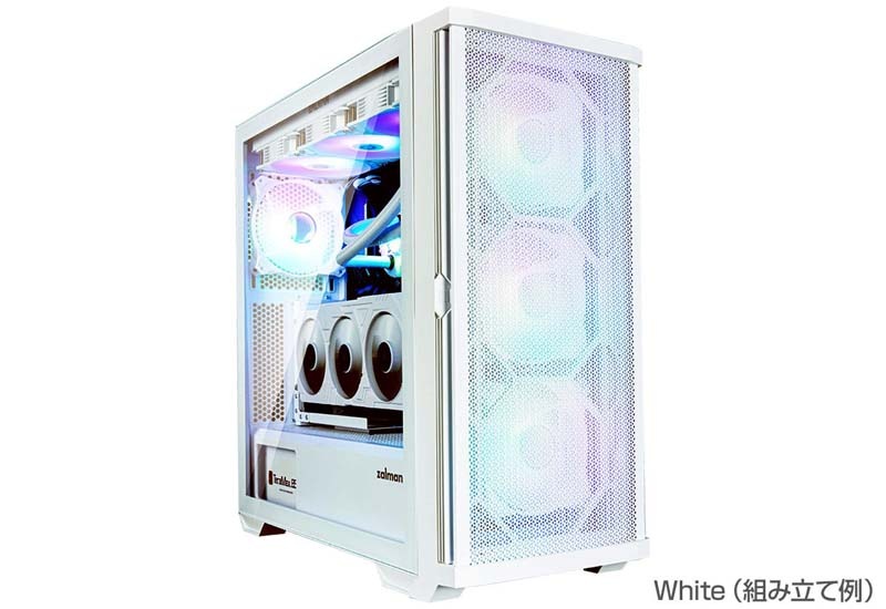 アウトレット特価・新品】ZALMAN Z10 DUO WHITE ミドルタワー型PC