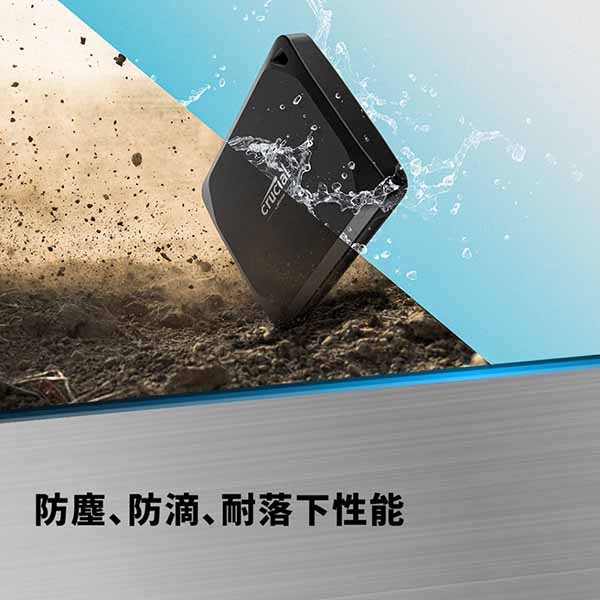 Micron(Crucial) X10 Pro 2TB Portable SSD USB 3.2Gen-2 Type-C 読込  