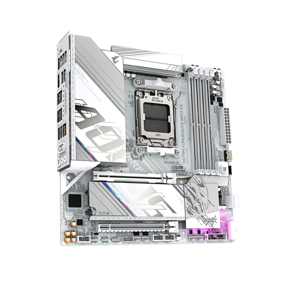 GIGABYTE X870M AORUS ELITE WIFI7 ICE Micro-ATX マザーボード