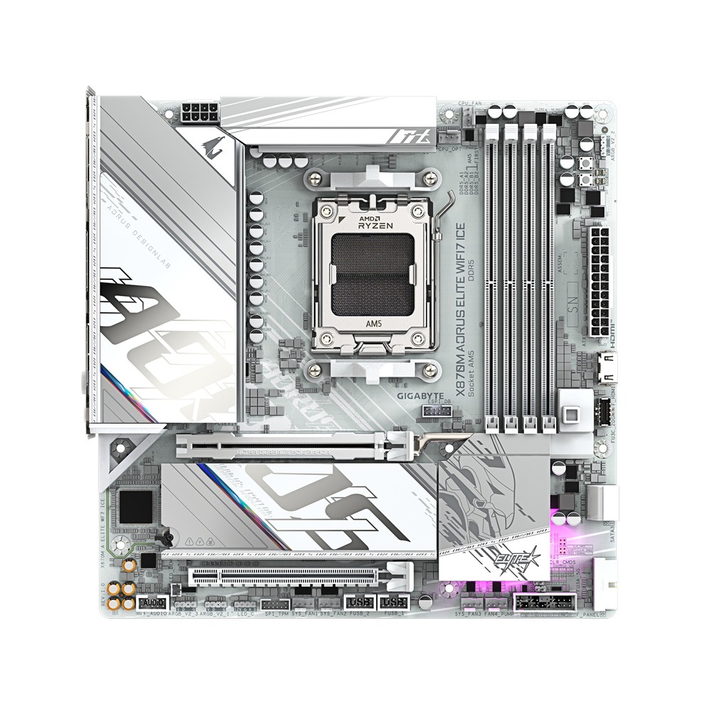 GIGABYTE X870M AORUS ELITE WIFI7 ICE Micro-ATX マザーボード