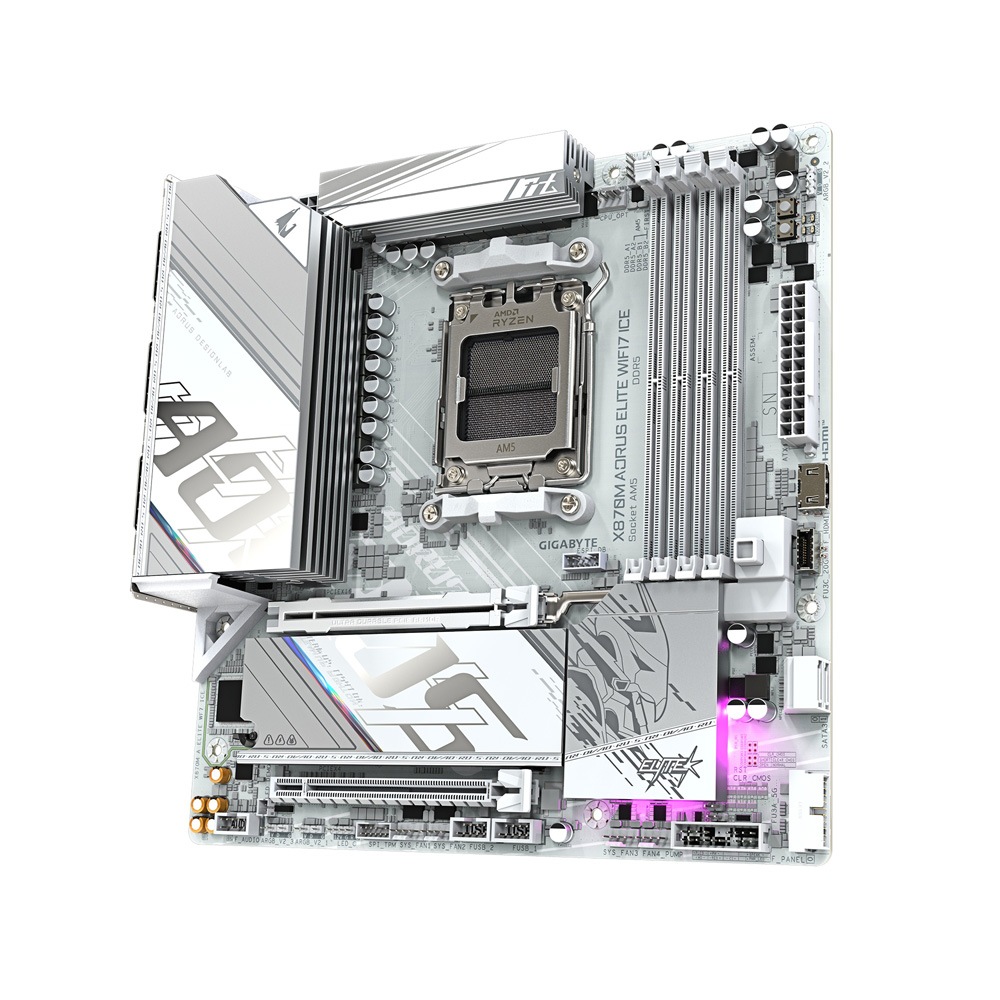 GIGABYTE X870M AORUS ELITE WIFI7 ICE Micro-ATX マザーボード