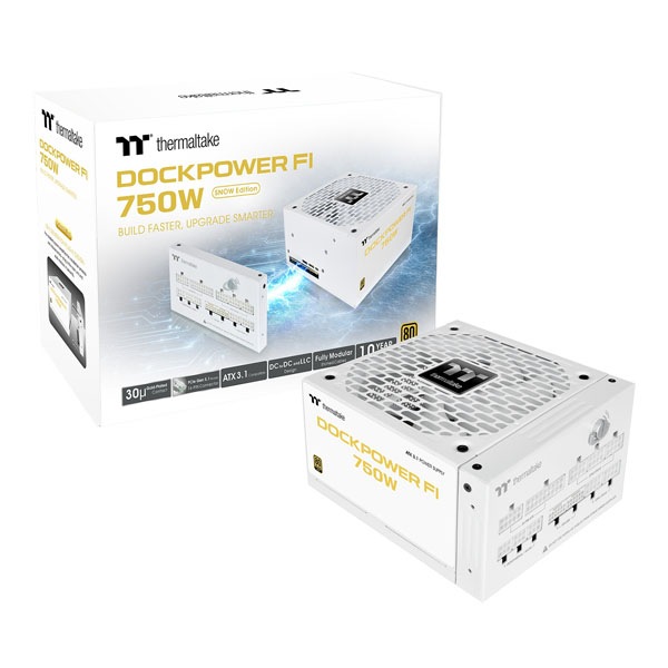 Thermaltake Dockpower FI Snow/750W/Gold/ATX 3.1 電源ユニット