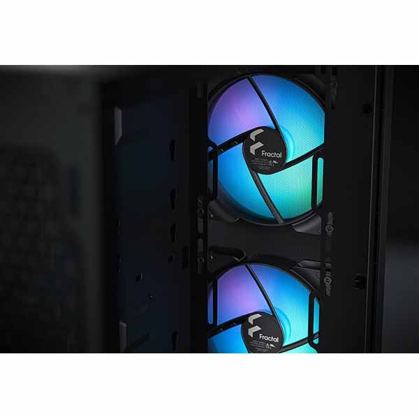 Fractal Design Focus 2 RGB Black TG Clear Tint 2基のARGBファン搭載