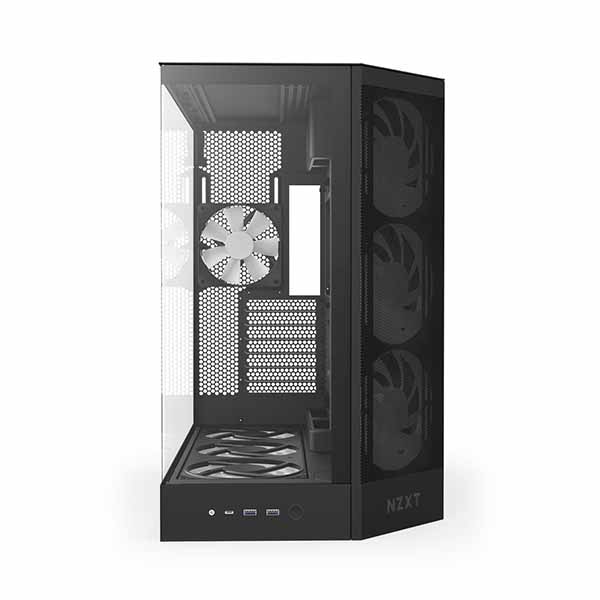 NZXT H9 Flow BlackミドルタワーPCケース　未開封品　正規品 NZXT H9 Flow Black 2層構造ミドルタワーPCケース ブラック｜CM