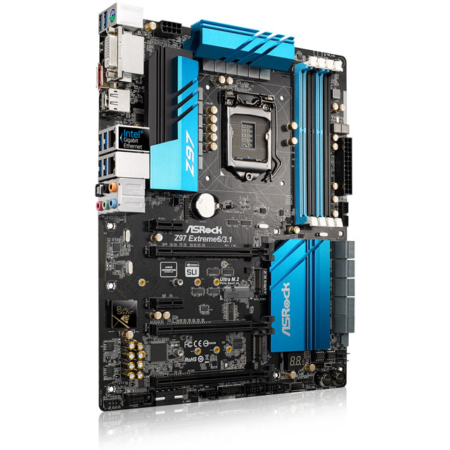 通販pc4u Asrock インテルz97 Expressチップセット搭載usb3 1ボード付属したatxマザーボード Z97 Extreme6 3 1