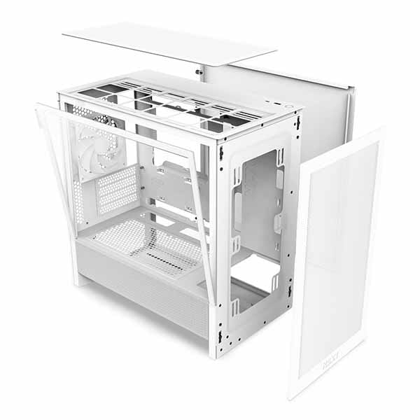 NZXT H3 FLOW ホワイト メッシュケース Amazon.com: NZXT H3 Flow – Micro-ATX PC Case – Optimized