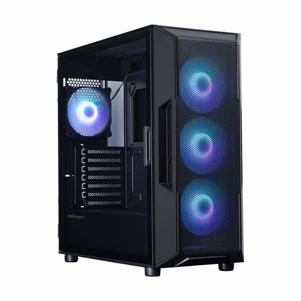 ZALMAN i3 NEO ARGB V2 Black ミドルタワー型PCケース ブラック｜i3