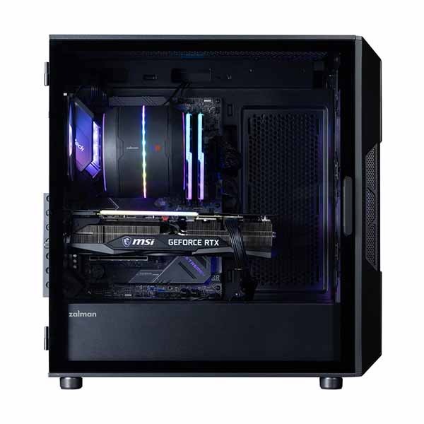 ジャングル品pc ZALMAN i3 NEO ARGB V2 Black ミドルタワー型PCケース ブラック｜i3