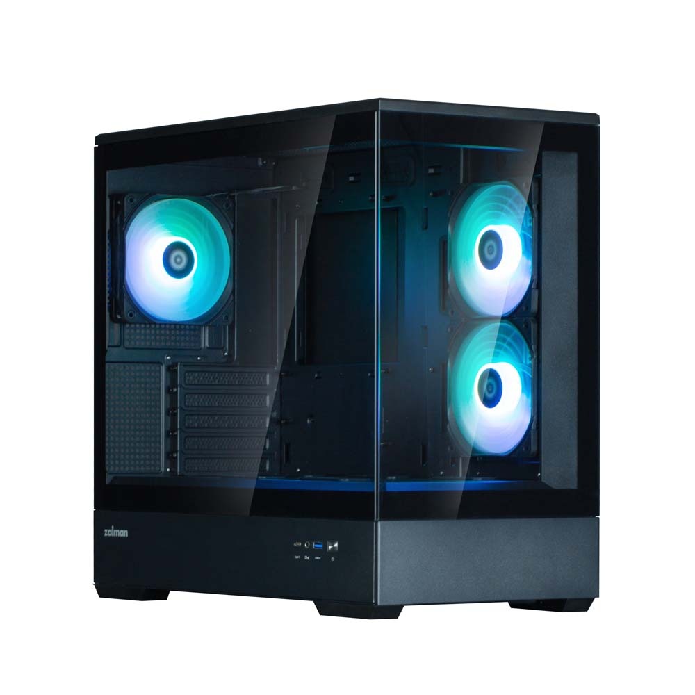 zalman P30 BLACK 新品未開封　ピラーレス　PCケース アウトレット特価・新品】ZALMAN P30 Black V2 ミニタワー型PCケース