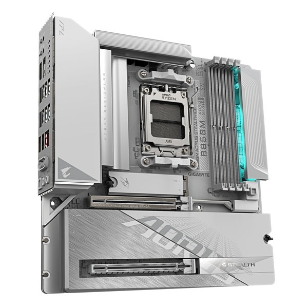 GIGABYTE B850M AORUS STEALTH ICE Micro-ATXマザーボード ホワイト