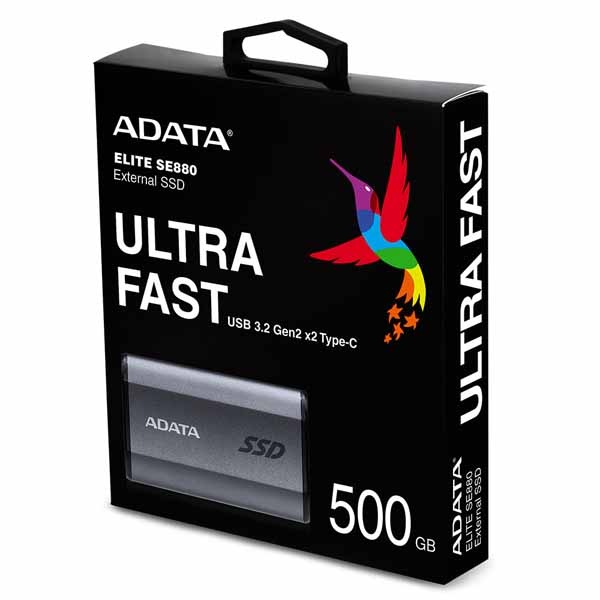 ADATA Portable SSD High Speed Elite SE880 容量500GB USB3.2 USB3.2