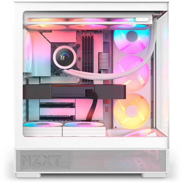 NZXT S5 RGB (2026) - White ミドルタワーPCケース ホワイト｜CC-S51FW
