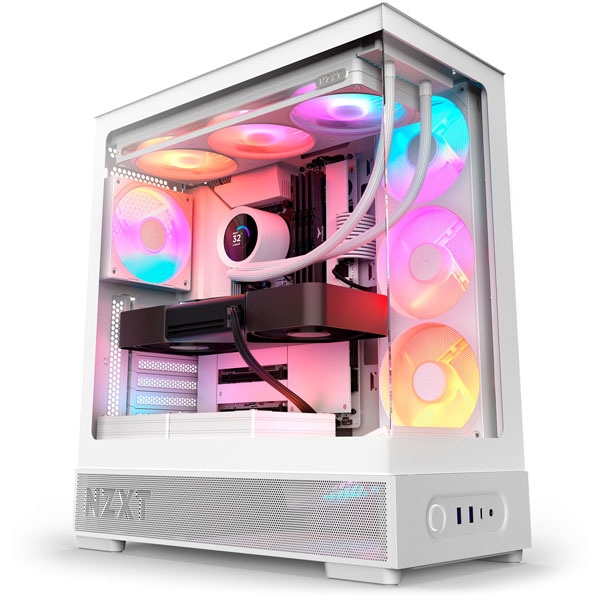 NZXT S5 RGB (2026) - White ミドルタワーPCケース ホワイト｜CC-S51FW