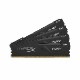 Kingston 64GB(16GBx4) DDR4 2666MHz (PC4-21300) CL16 DIMM (Kit of 4) HyperX FURY ブラック｜HX426C16FB3K4/6