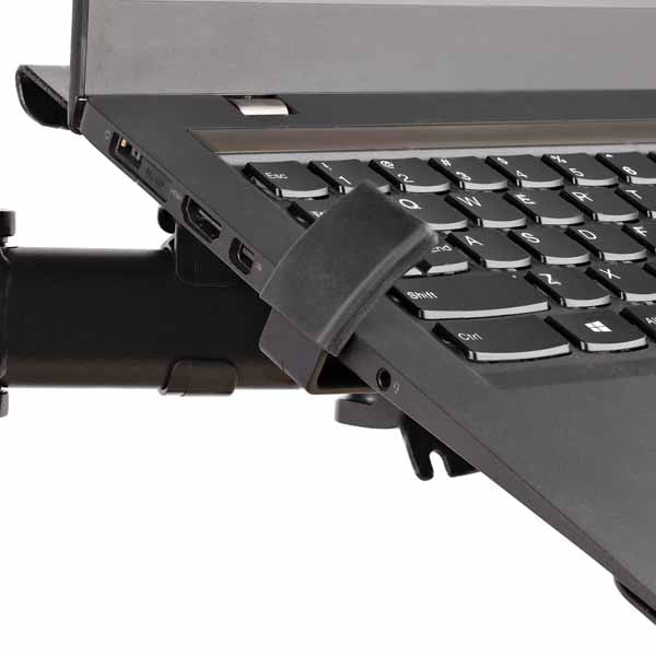 調整可能なモニターアーム ノートPCトレイ付き モニター ノートパソコンアーム／ノートPCトレイ付／クランプ