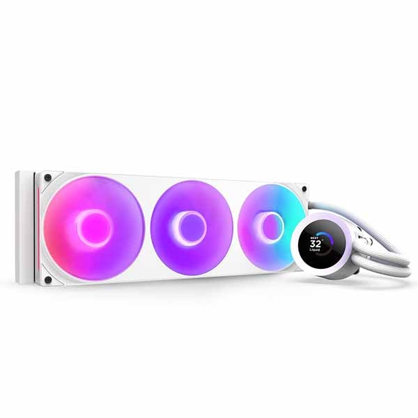 NZXT Kraken Plus 360 RGB v2(White) 360mm RGB AIO液体クーラー 1.54