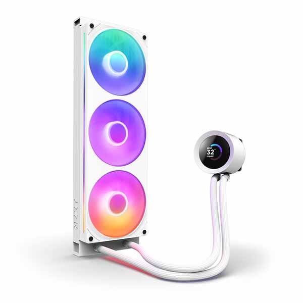 Yuki KRAKEN 360 RGB ホワイト RL-KR360-W1 NZXT RL-KR360-W1 Kraken 360 RGB White AIO Liquid CPU Cooler