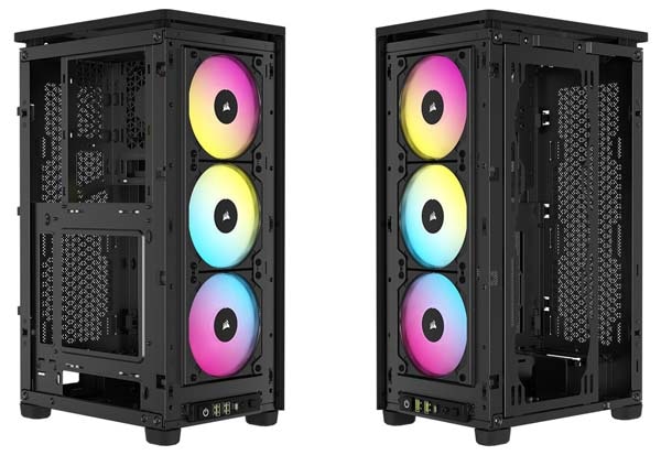 PCケース(自作PC用) iCUE 2000D RGB AIRFLOW BLACK iCUE 2000D RGB AIRFLOWシリーズ | CORSAIR ミニタワー型PCケース