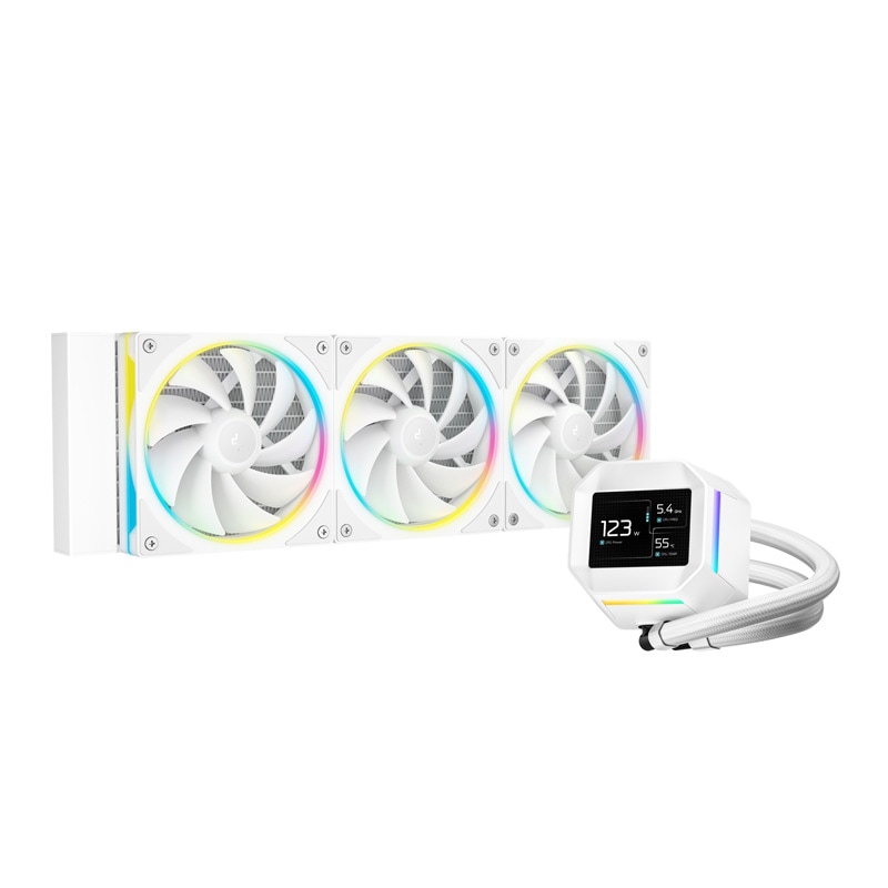 DeepCool 簡易水冷クーラー 360mm RGB [ホワイト] DeepCool-CASTLE 360EX WHITE