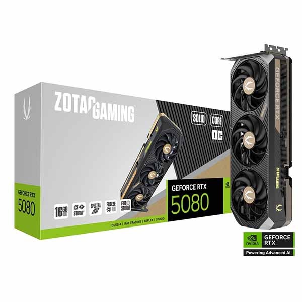 新品 ZOTAC RTX 5080 SOLID OC 16GB ZOTAC GAMING GeForce RTX 5080 SOLID CORE OC 16GB GDDR7