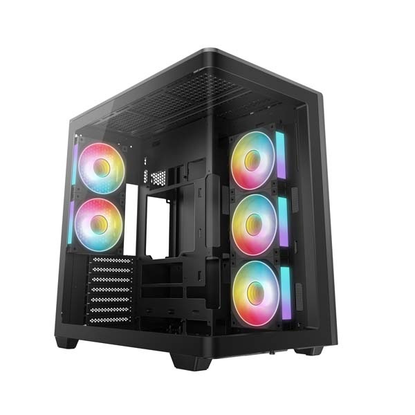 Deepcool CG590U 5F 一体型曲面ガラス採用 ATXケース ブラック｜R