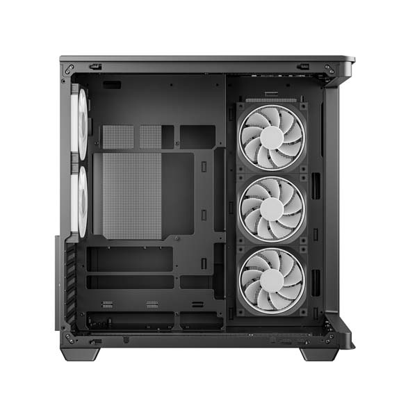 超美品新品ケースハイスペック動画編集高性能ゲーミング Deepcool CG590U 5F 一体型曲面ガラス採用 ATXケース ブラック｜R