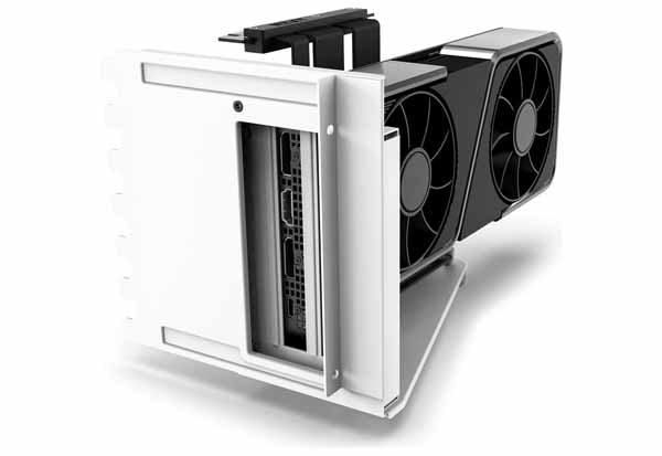 NZXT 垂直型GPUホルダー&ライザーケーブル AB-RH175-W1 NZXT H5/H7/H9シリーズ用 垂直型GPUホルダー&ライザーケーブル(PCIE4.0