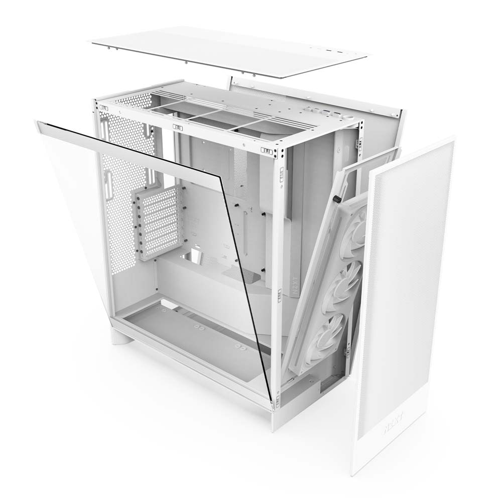 NZXT H7 Flow v2 White ミドルタワー型PCケース マットホワイト｜CM