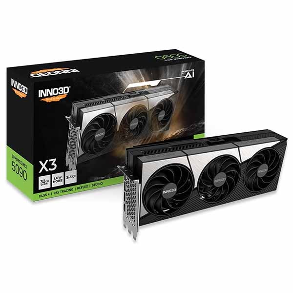 ELSA INNO3D GeForce RTX 5090 X3 トリプルファンクーラーを採用 ELSA INNO3D GeForce RTX 5090 X3 トリプルファンクーラーを採用