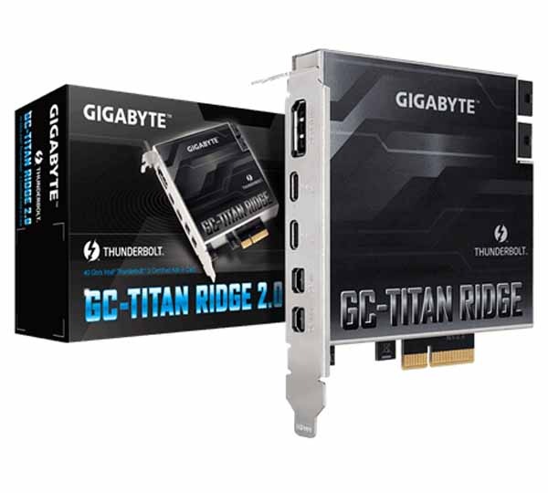 GIGABYTE GC-TITAN RIDGE Thunderbolt3拡張カード 2.0｜GC-TITAN RIDGE
