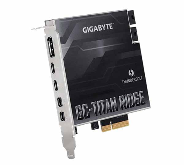 GIGABYTE GC-TITAN RIDGE Thunderbolt3拡張カード 2.0｜GC-TITAN