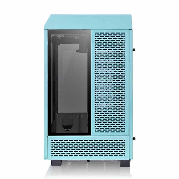 Thermaltake The Tower 100 -Turquoise- 3面強化ガラスパネル