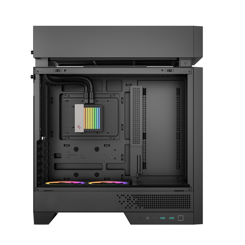 Deepcool CL6600 ハイパースプリット構造採用 ATXケース ブラック｜R