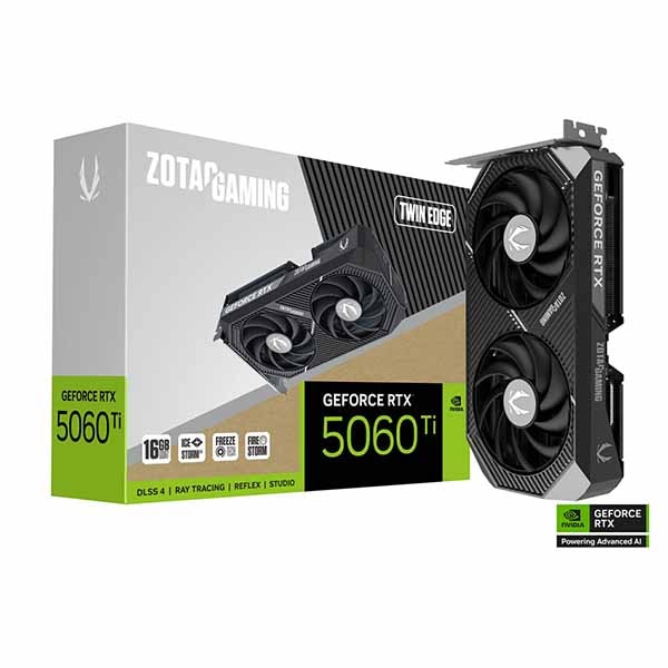 ZOTAC GAMING GeForce RTX 5060 Ti 16GB Twin Edge グラフィック