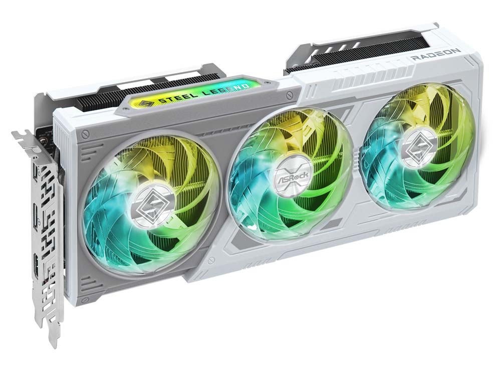 グラフィックボード・グラボ・ビデオカード ASRock 9070 Steel Legend 16GB OC ASRock > AMD Radeon™ RX 9070 XT Steel Legend Dark 16GB