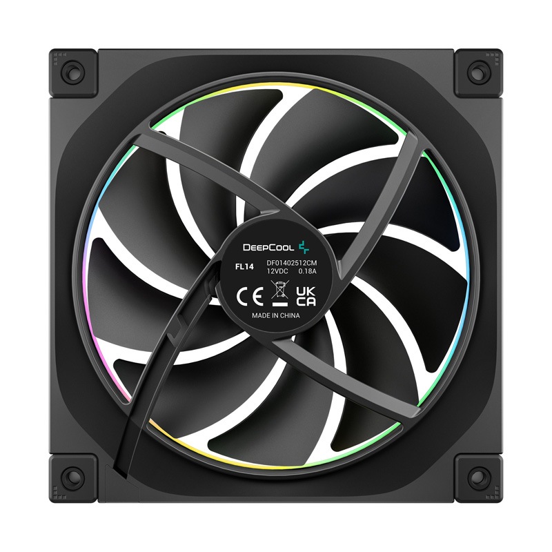 Deepcool FL14 3IN11 高性能140mm ARGBファン3個パック ブラック｜R